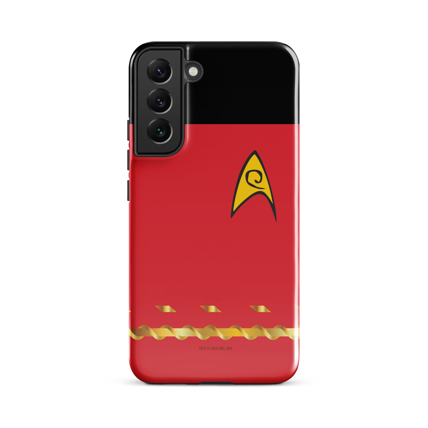 Star Trek Funda de teléfono resistente con rango de la Comandancia de la Flota Estelar Roja - Samsung
