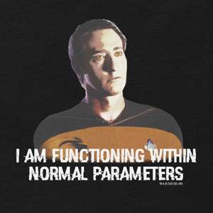 Star Trek: The Next Generation Data Parameters - T-shirt à manches courtes pour adultes
