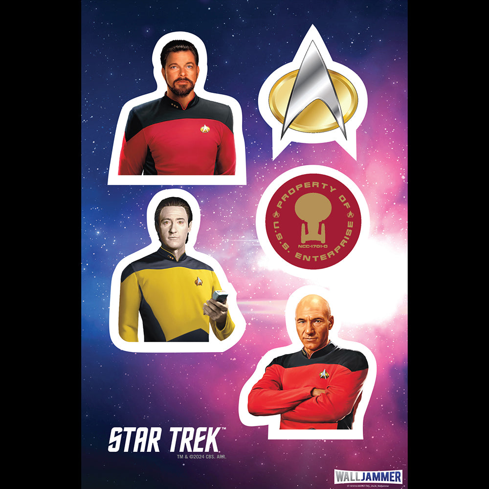 Star Trek: The Next Generation Hoja de adhesivos murales