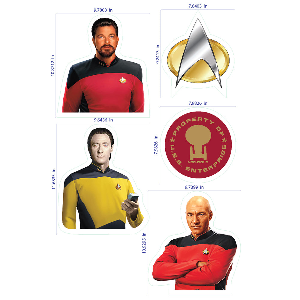 Star Trek: The Next Generation Hoja de adhesivos murales