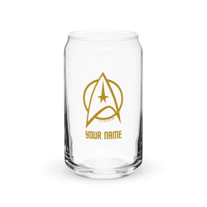 Star Trek TOS Personalizado Vidrio en forma de lata