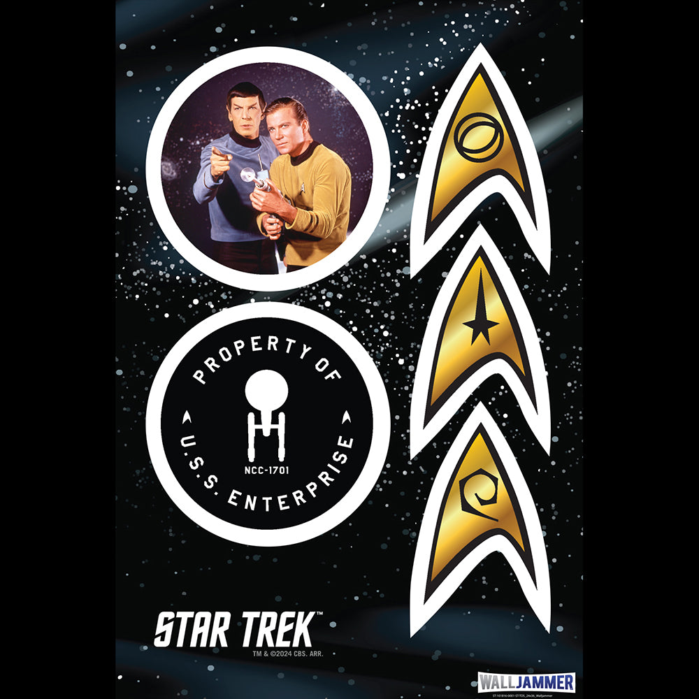 Star Trek: The Original Series Feuille d'autocollants muraux