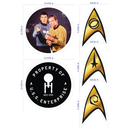 Star Trek: The Original Series Feuille d'autocollants muraux