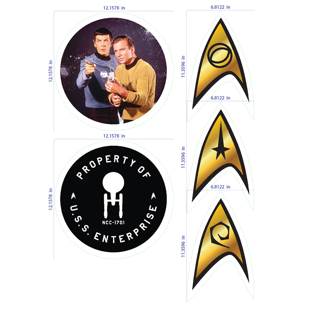 Star Trek: The Original Series Feuille d'autocollants muraux