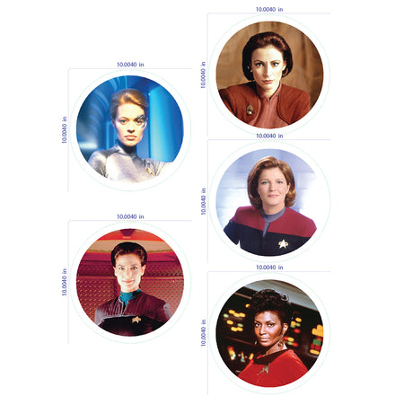 Star Trek Femmes De Star Trek Feuille d'autocollants muraux