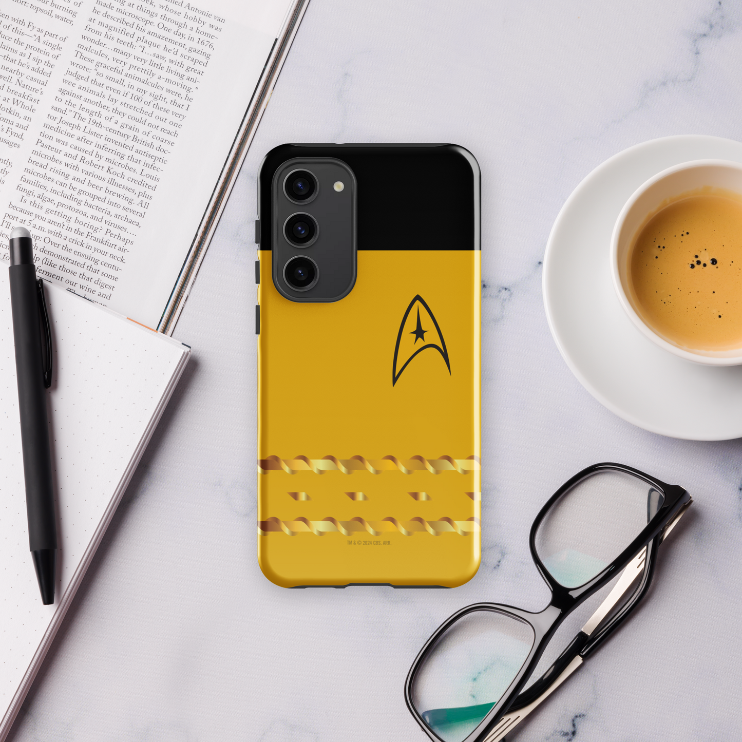 Star Trek Amarillo Starfleet Command Rank Tough Phone Case - Samsung