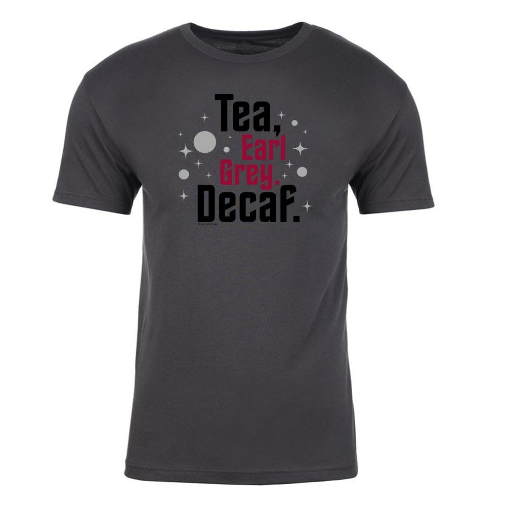 Star Trek: Picard Earl Grey Entkoffeiniert Erwachsene T-Shirt mit kurzen Ärmeln