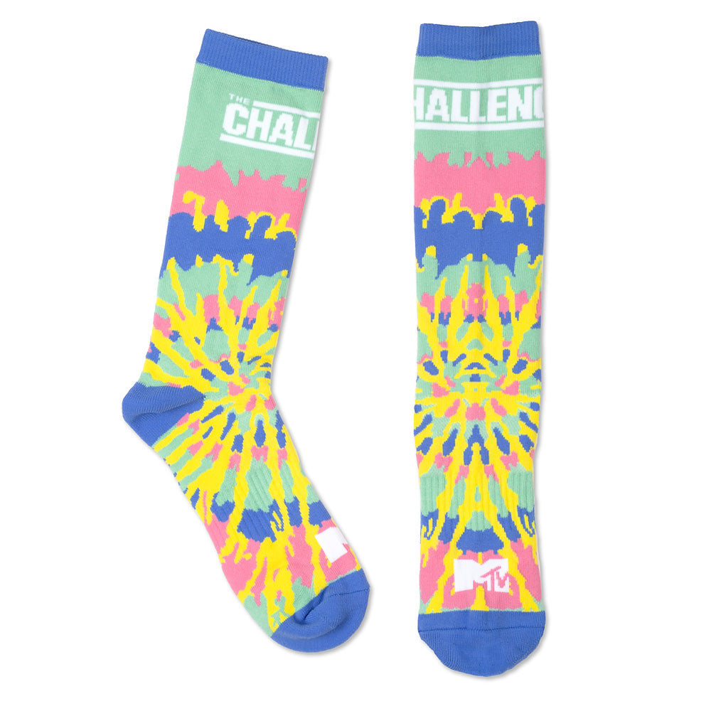 The Challenge Athletic Tie-Dye Crew Socks