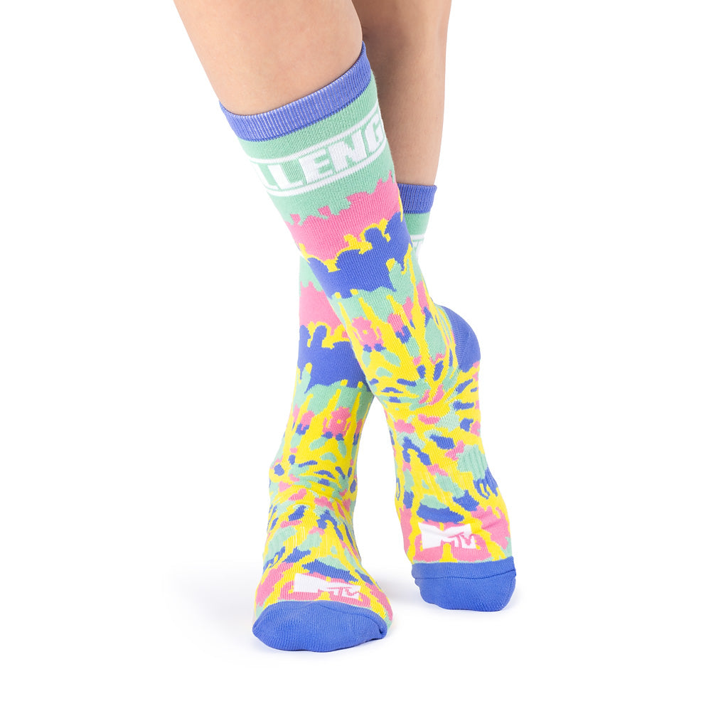 The Challenge Athletic Tie-Dye Crew Socks