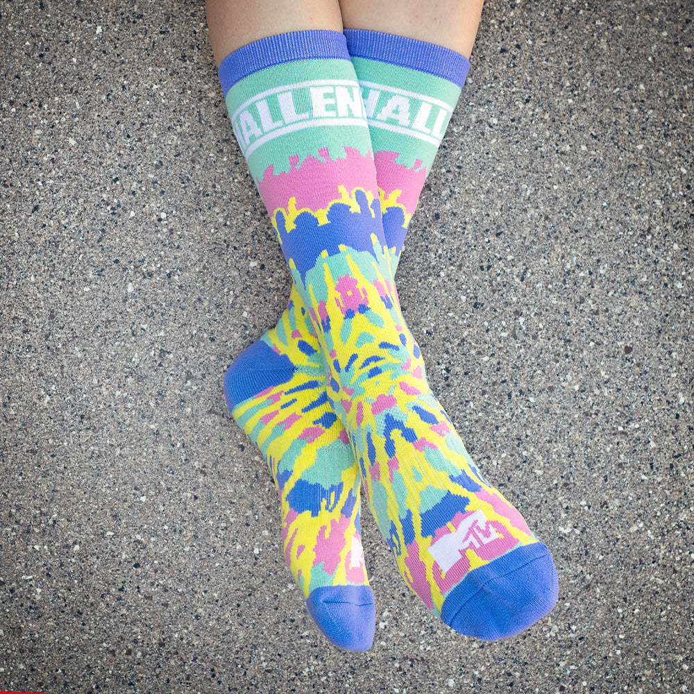 The Challenge Athletic Tie-Dye Crew Socks