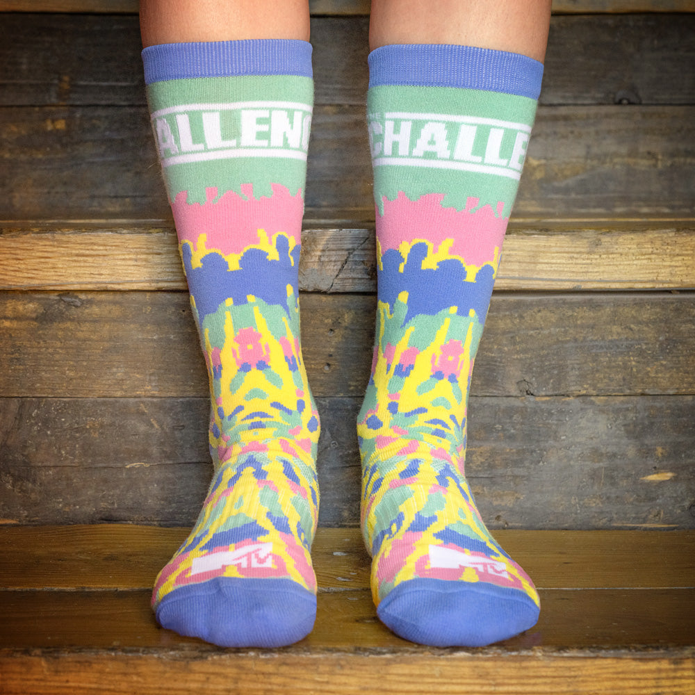 The Challenge Athletic Tie-Dye Crew Socks