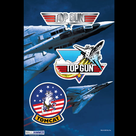 Top Gun Feuille d'autocollants muraux