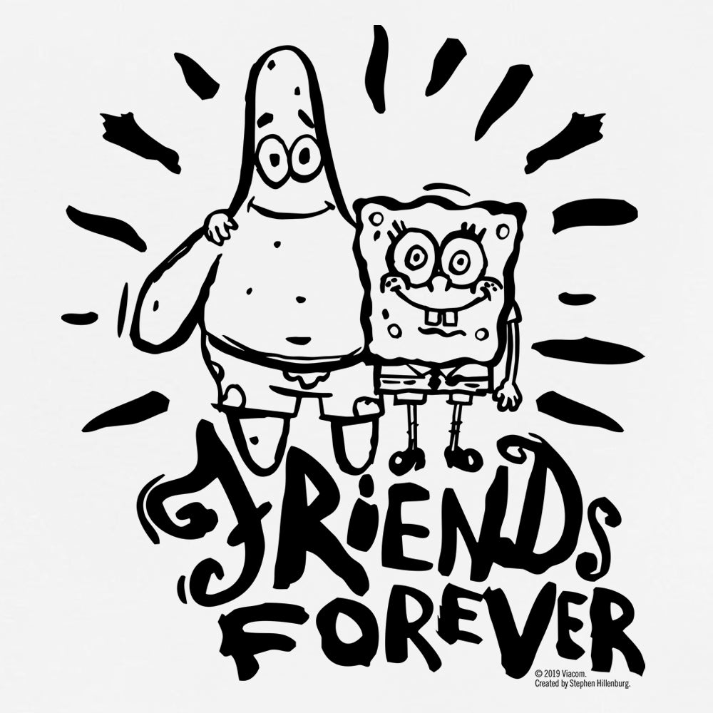 SpongeBob SquarePants Friends Forever Kids Short Sleeve T-Shirt
