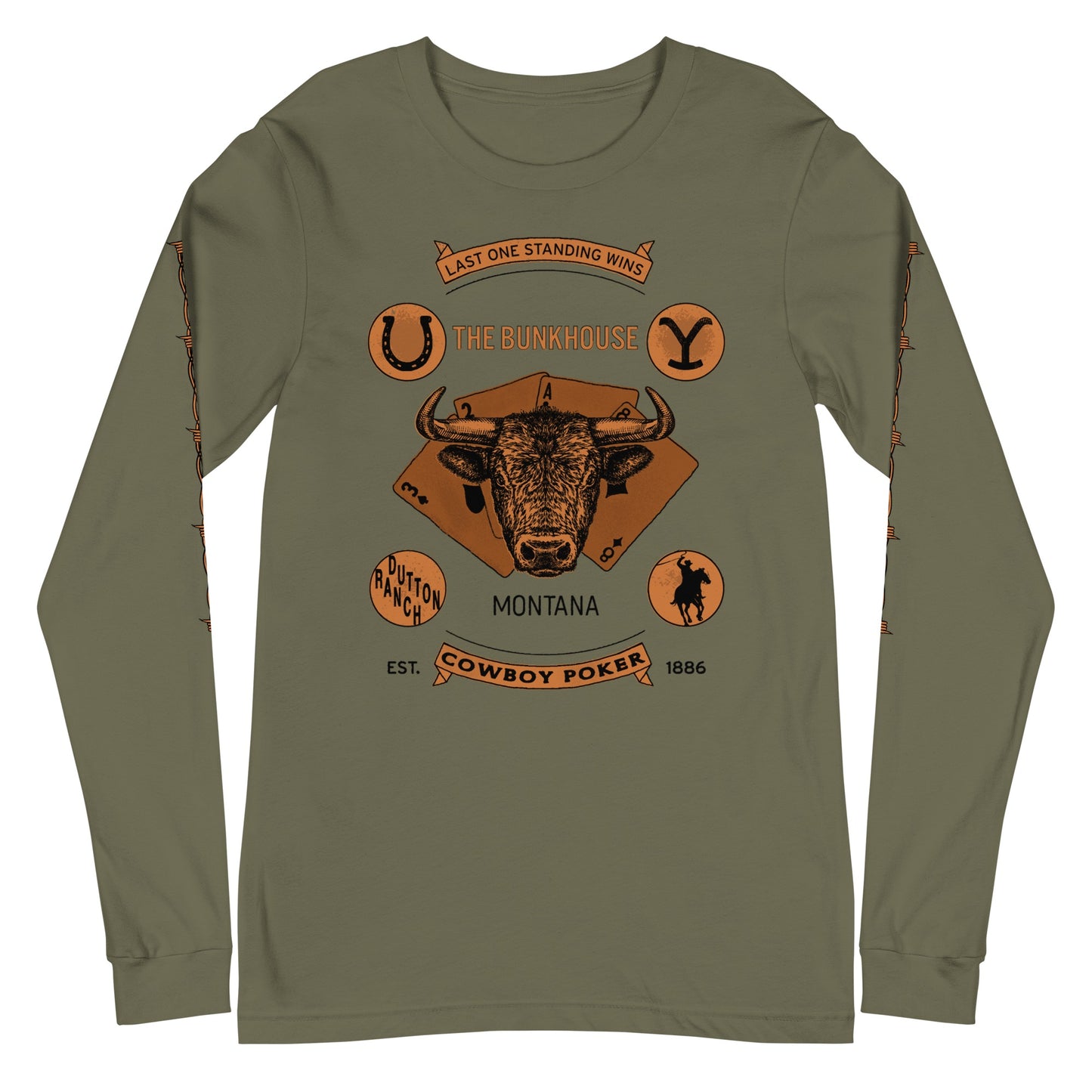 Yellowstone T-shirt à manches longues Bunkhouse Bison