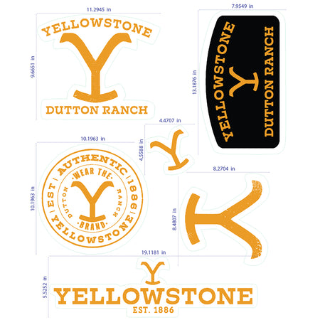 Yellowstone Logo Pared Pegatinas