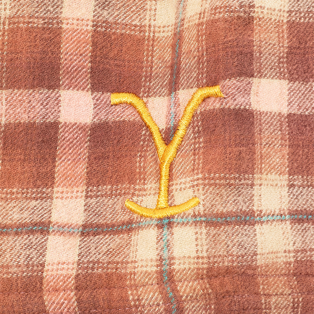 Yellowstone Gesticktes Y Logo Damen's Cabin Jams Flanell-Pyjama Hosen