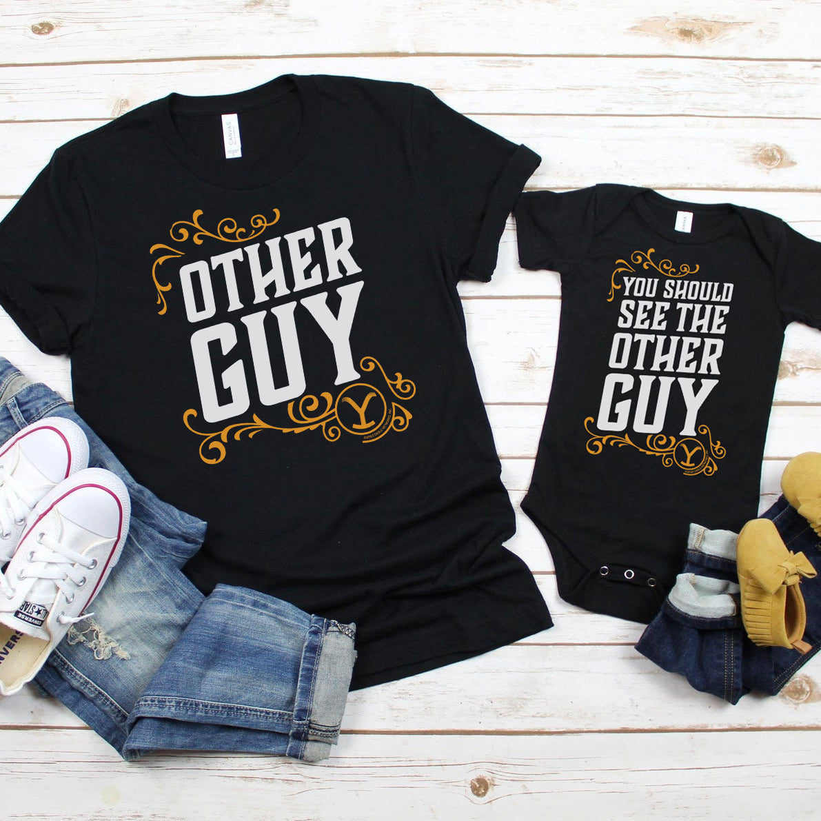 Yellowstone T-shirt pour parents "Other Guy" + Bébé Ensemble Bodysuit