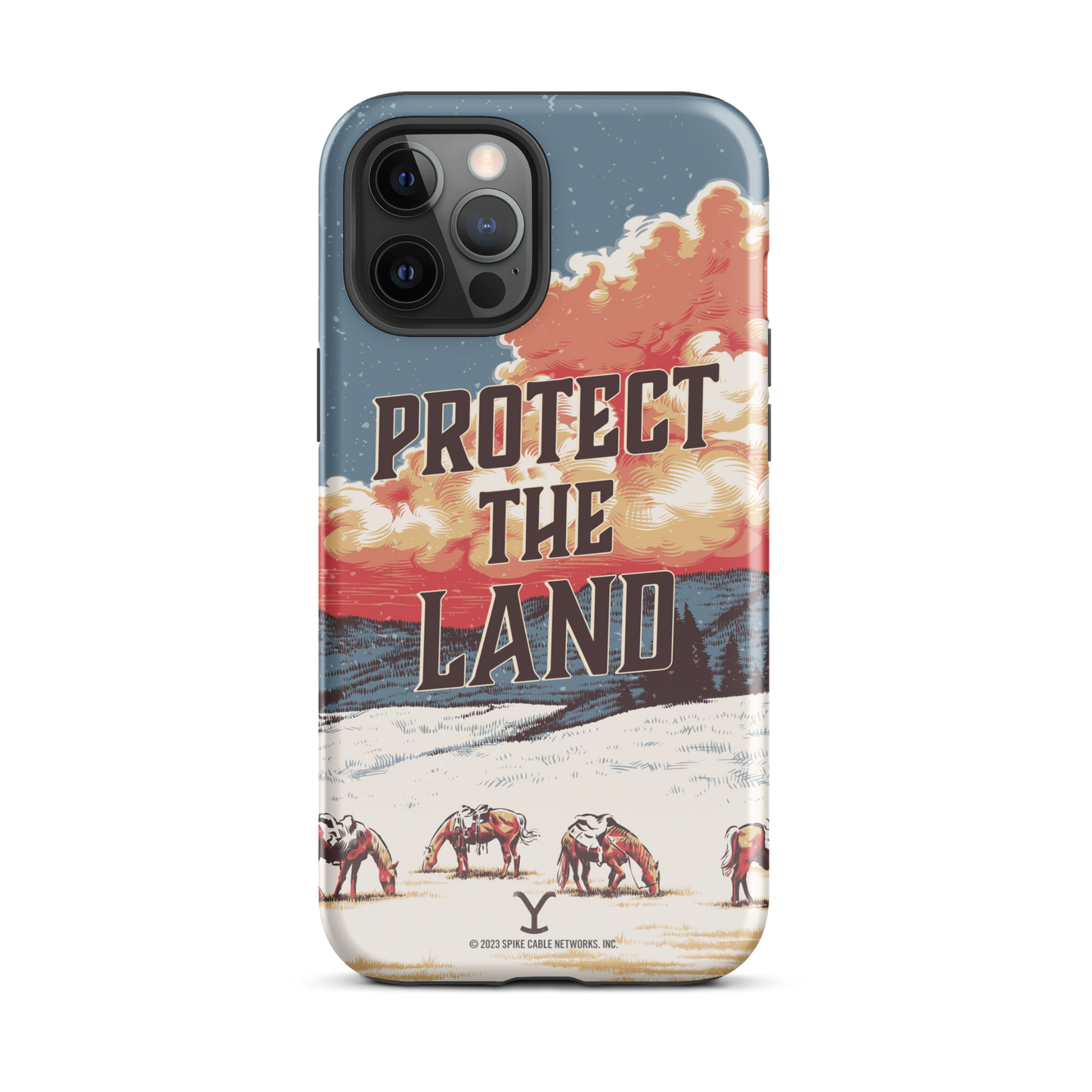 Yellowstone Protege la tierra Funda resistente para teléfono - iPhone