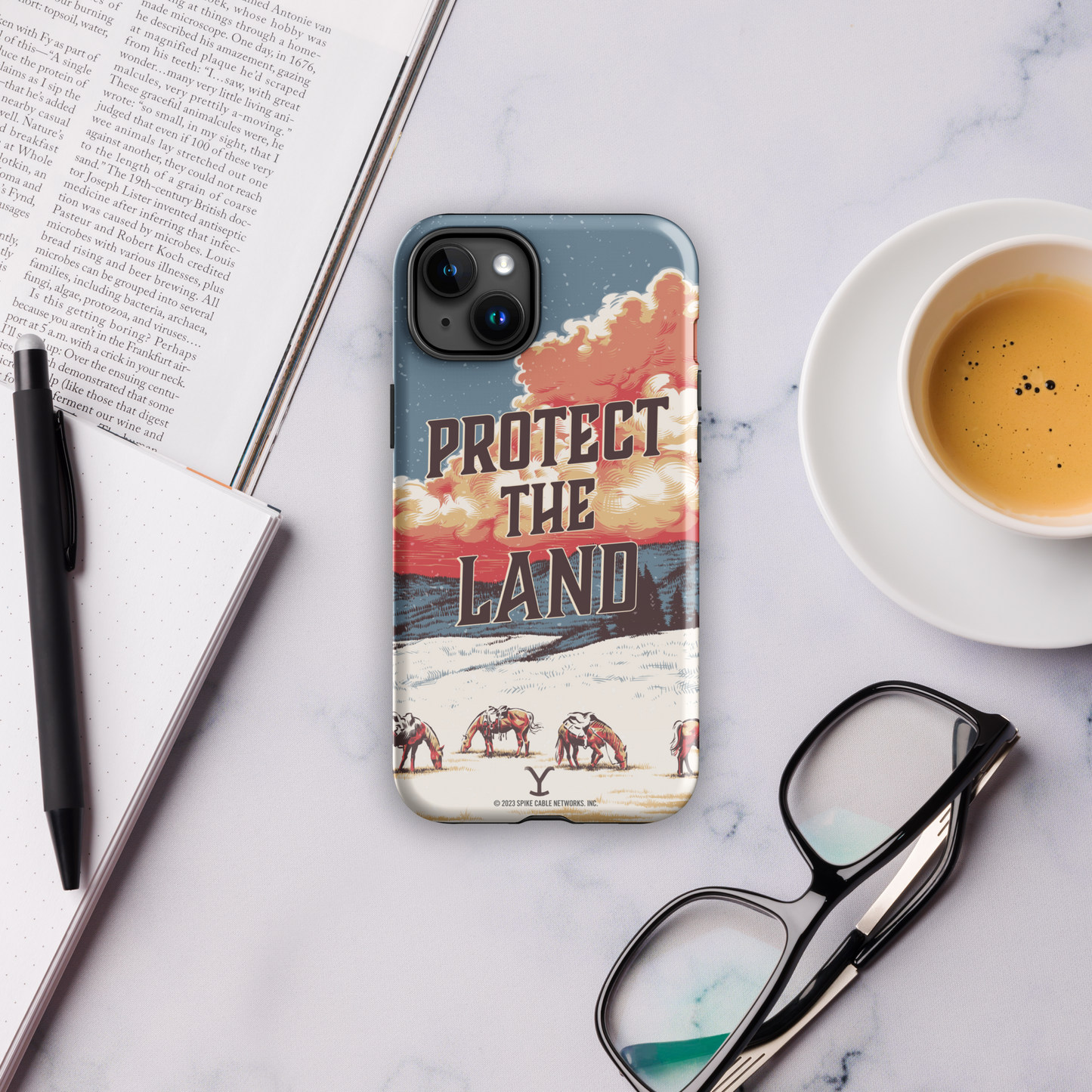 Yellowstone Protege la tierra Funda resistente para teléfono - iPhone