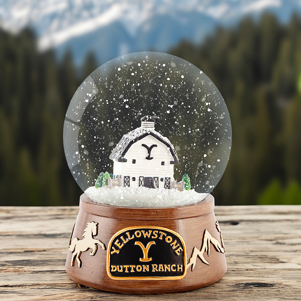 Yellowstone Dutton Ranch Snow Globe - exclusif