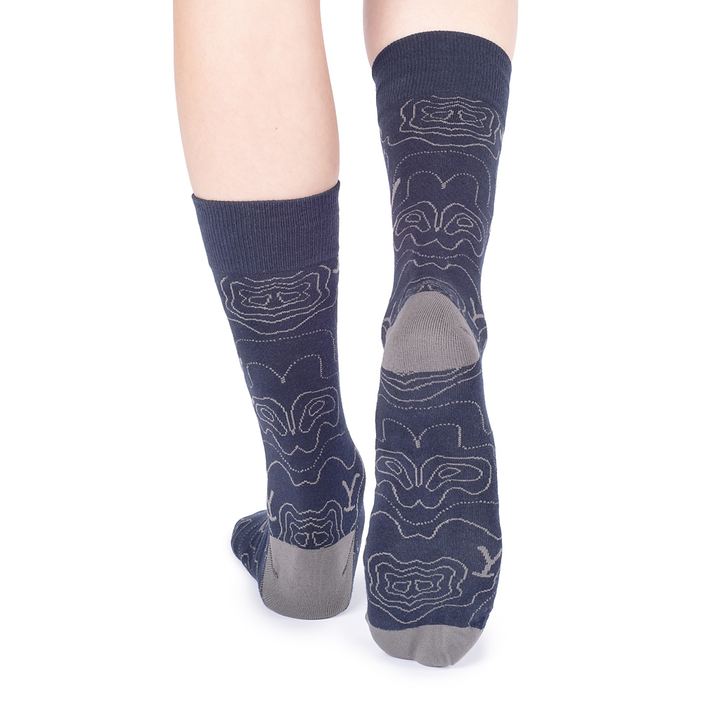 Yellowstone Blue Lines Logo Socks