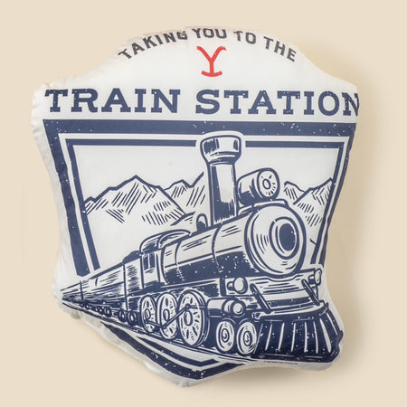 Yellowstone Taking you to the Train Station Pillow