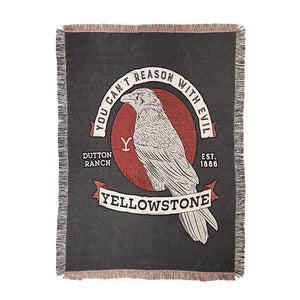 Yellowstone Couverture tissée "Can't Reason With Evil
