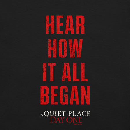 A Quiet Place: Day One Hear How It All Began Sticker - Paramount Shop