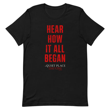 A Quiet Place: Day One Hear How It All Began Unisex T - Shirt - Paramount Shop