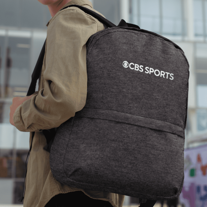 CBS Sports Logo Bestickter Rucksack