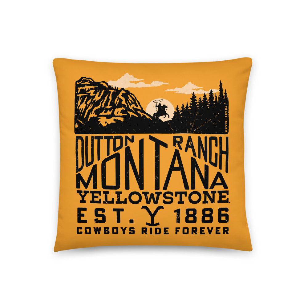 Yellowstone Dutton Ranch Montana Pillow