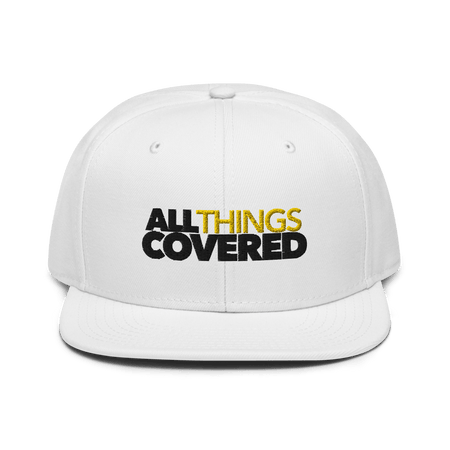 All Things Covered Podcast Logo Embroidered Flat Bill Hat - Paramount Shop