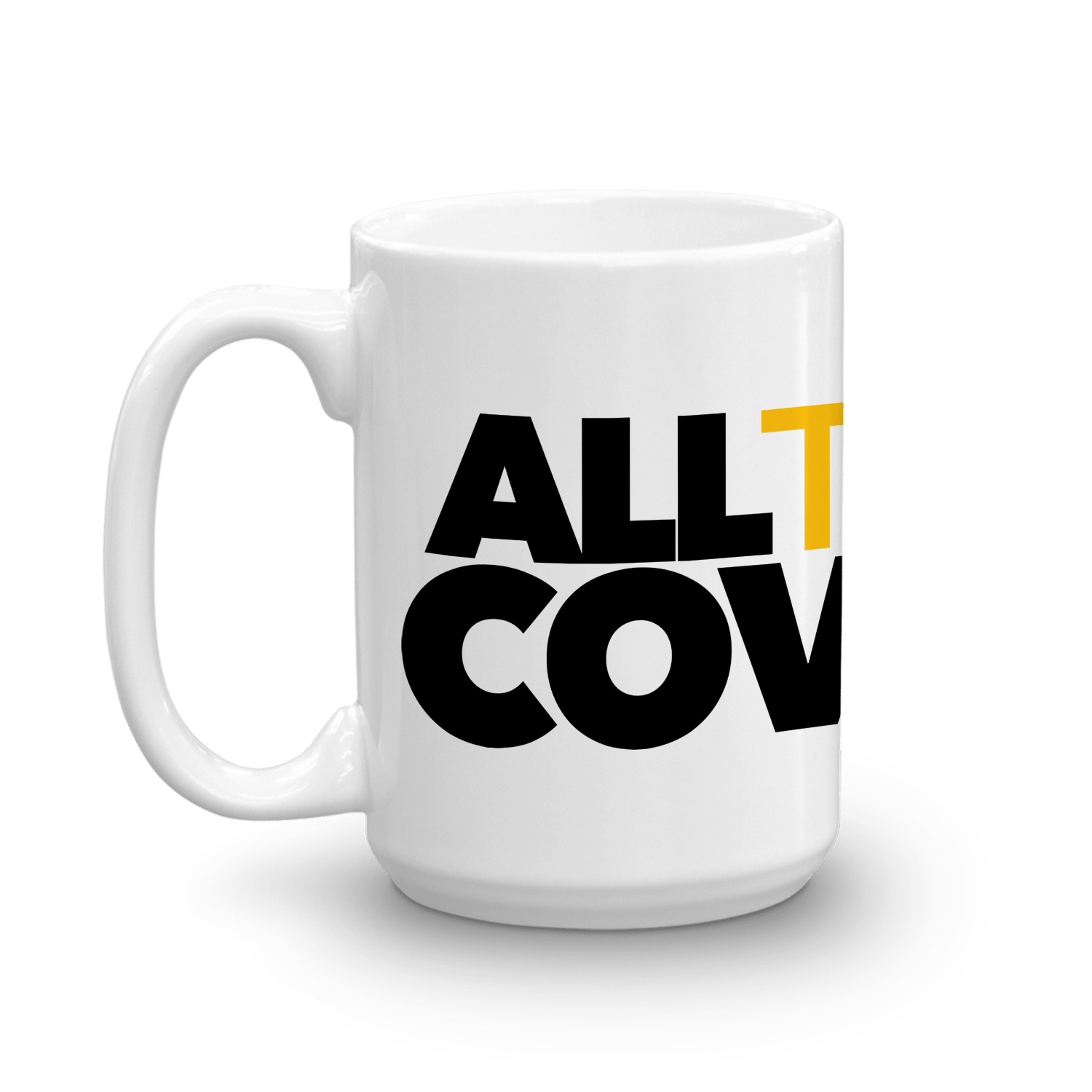 All Things Covered Podcast Logo White Mug - Paramount Shop