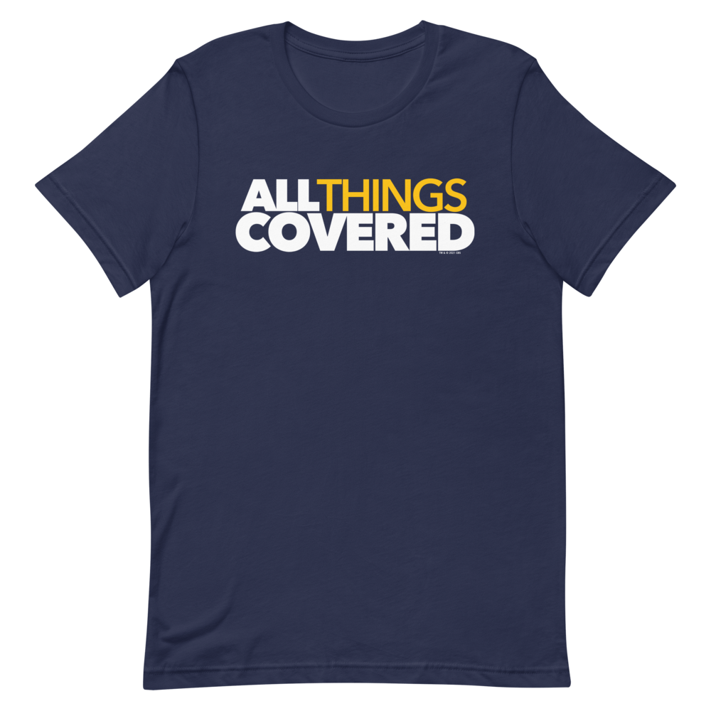 All Things Covered Podcast White Logo Adult Short Sleeve T - Shirt - Paramount Shop