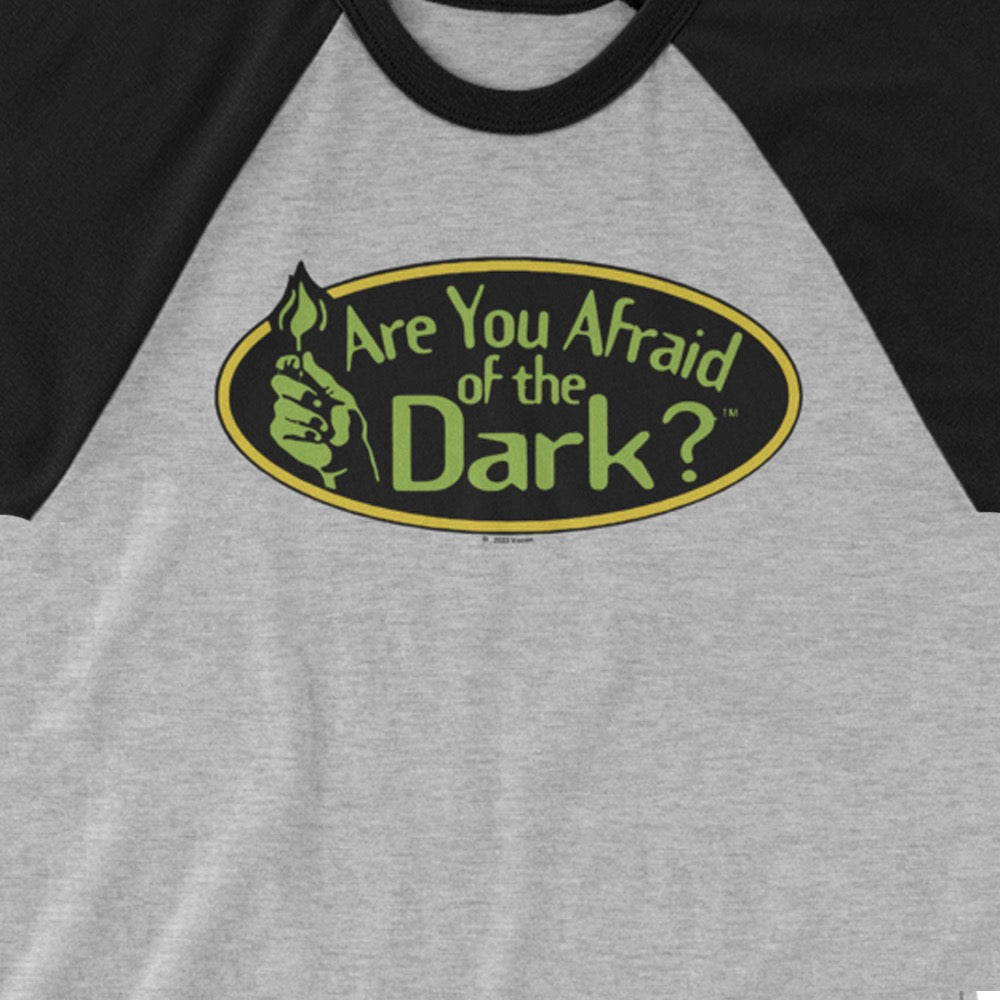Are You Afraid of the Dark Original Logo Adult 3/4 Sleeve Raglan Shirt - Paramount Shop