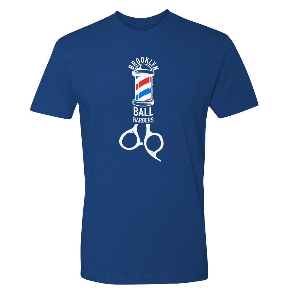 As Seen On Comedy Central Ball Barbers Logo Adult Short Sleeve T - Shirt - Paramount Shop