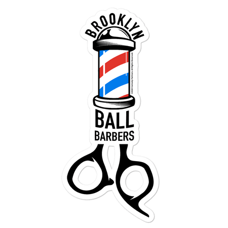 As Seen On Comedy Central Ball Barbers Logo Die Cut Sticker - Paramount Shop