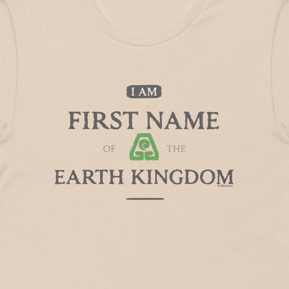 Avatar the Last Airbender Earth Kingdom Personalized T - Shirt - Paramount Shop