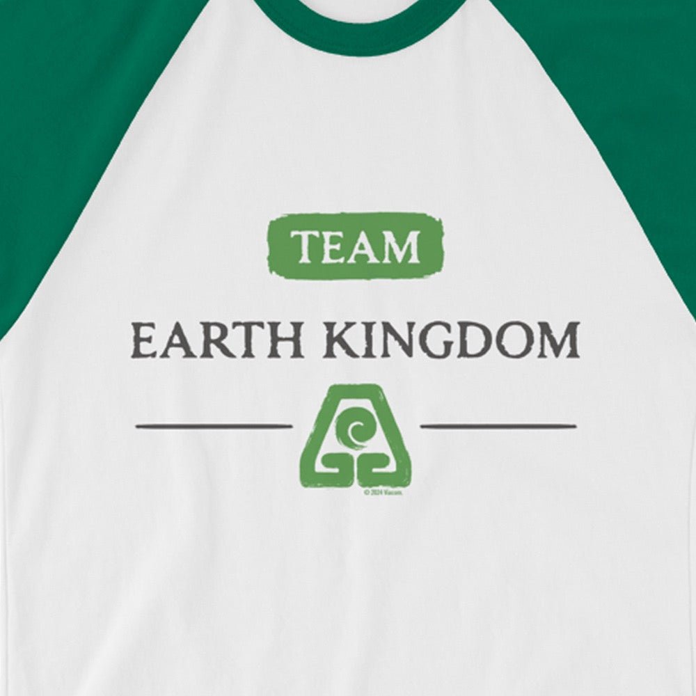 Avatar: The Last Airbender Team Earth Kingdom Unisex Raglan Shirt - Paramount Shop