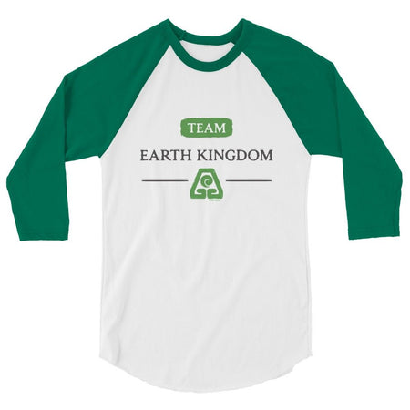 Avatar: The Last Airbender Team Earth Kingdom Unisex Raglan Shirt - Paramount Shop