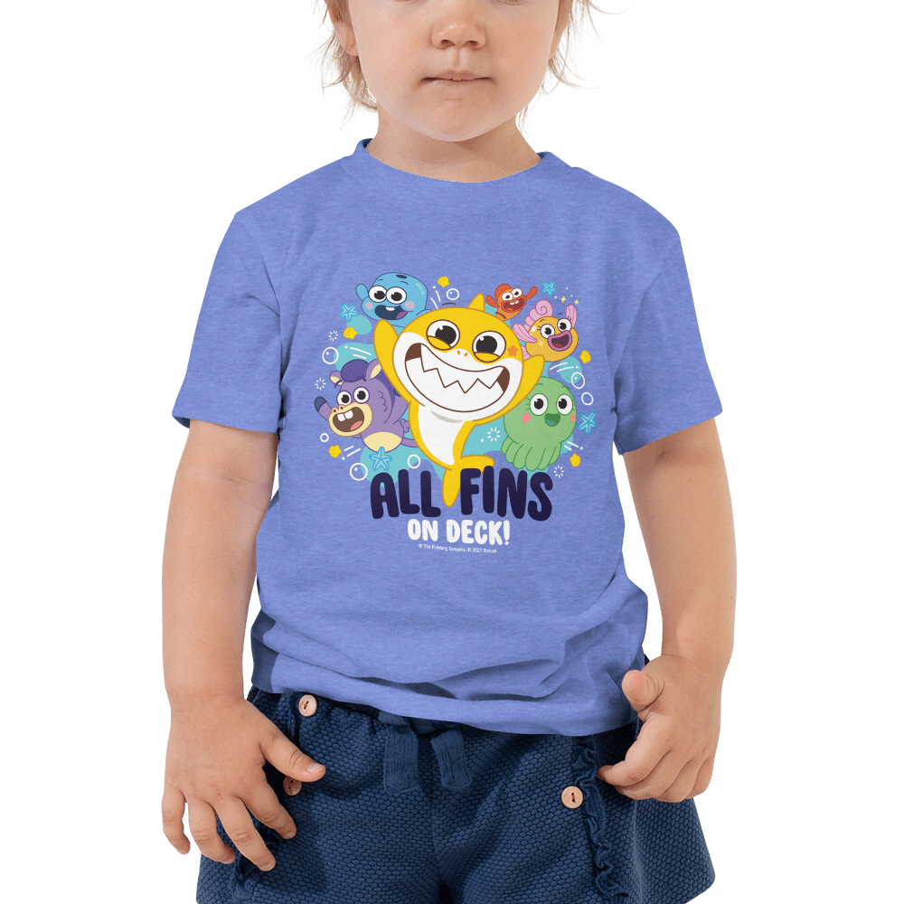 Baby Shark's Big Show All Fins On Deck Toddler Short Sleeve T - Shirt - Paramount Shop