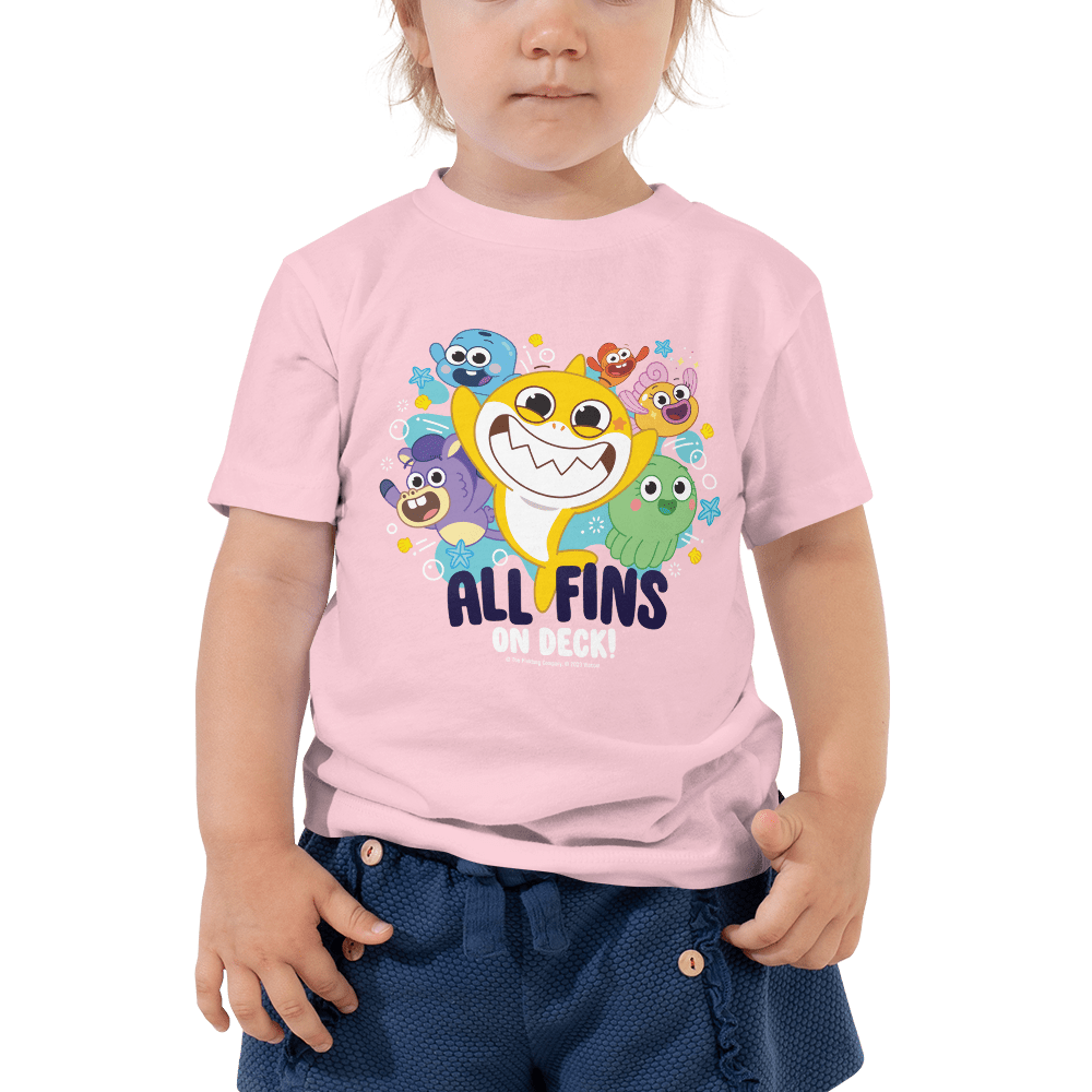 Baby Shark's Big Show All Fins On Deck Toddler Short Sleeve T - Shirt - Paramount Shop