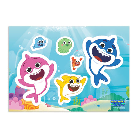 Baby Shark's Big Show Kiss Cut Sticker Sheet - Paramount Shop