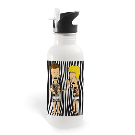 Beavis and Butt - Head This Rocks 20 oz Screw Top Water Bottle with Straw - Paramount Shop