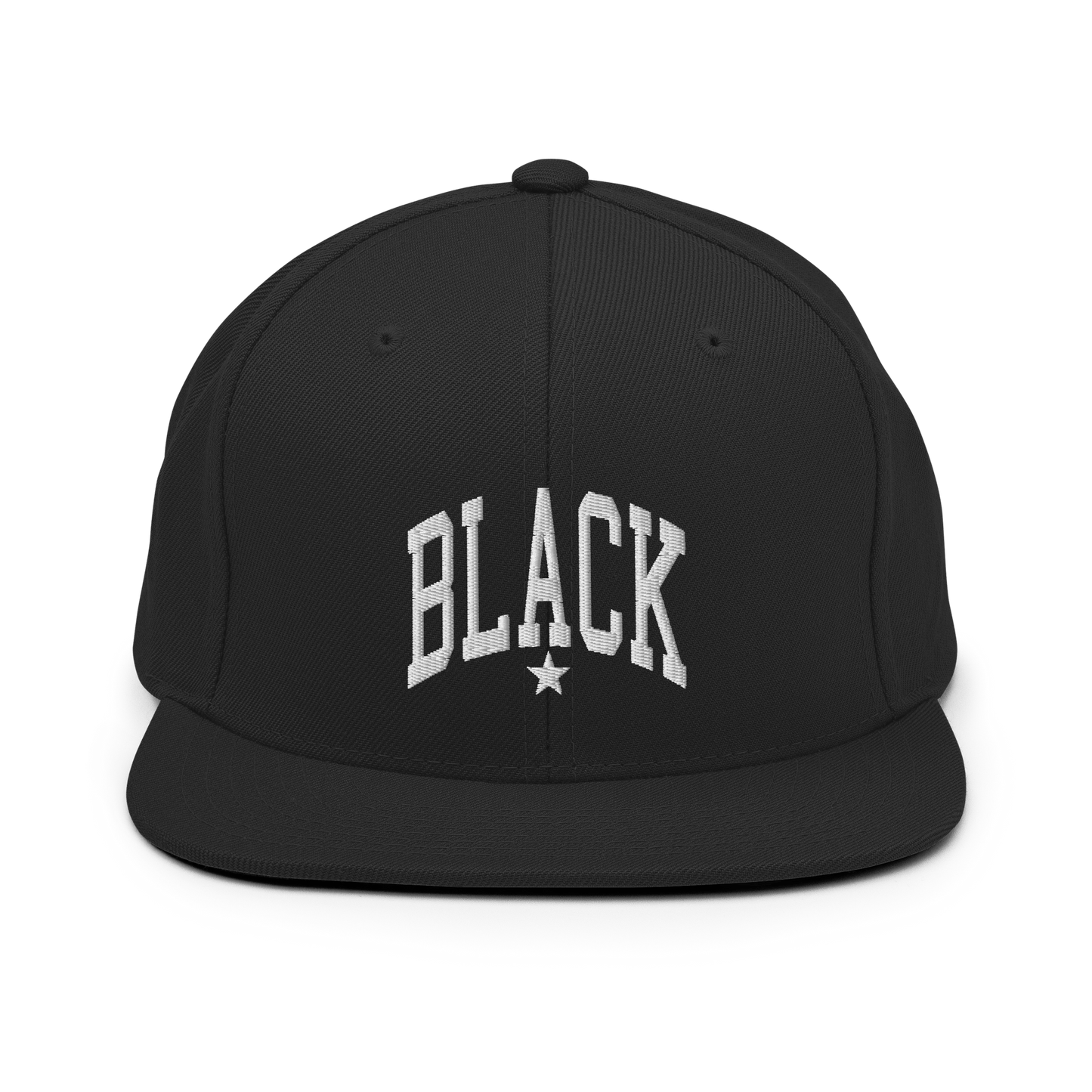 BET Black Collegiate Embroidered High Profile Hat - Paramount Shop