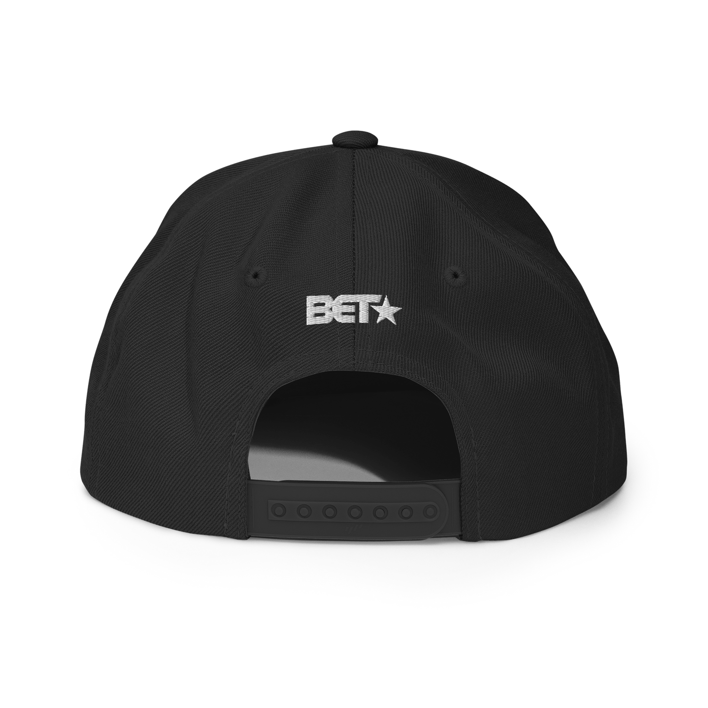 BET Black Collegiate Embroidered High Profile Hat - Paramount Shop