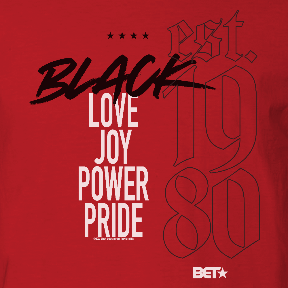 BET Love Joy Power Pride Adult Short Sleeve T - Shirt - Paramount Shop