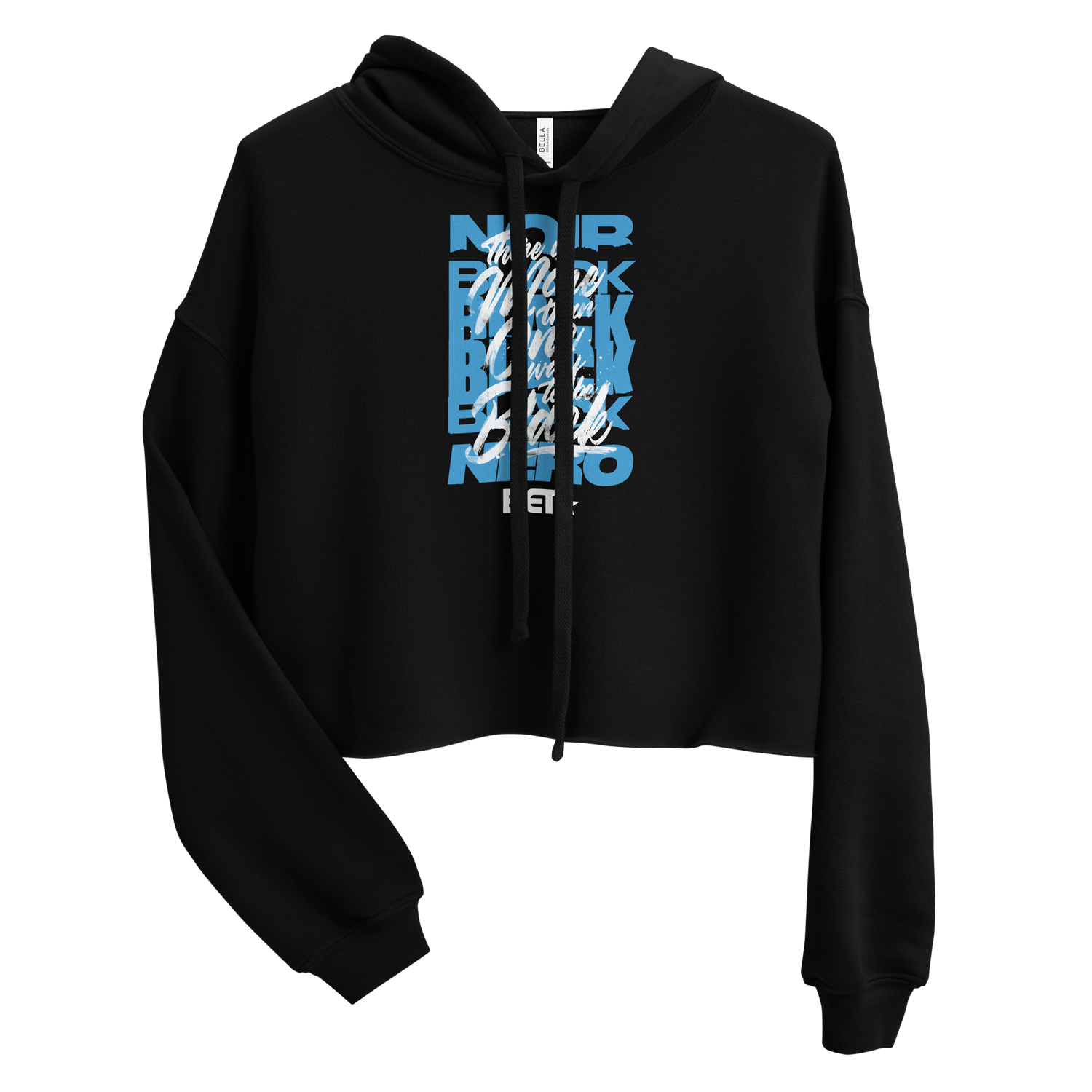 BET More Than One Way Women's Fleece Crop Hooded Sweatshirt - Paramount Shop