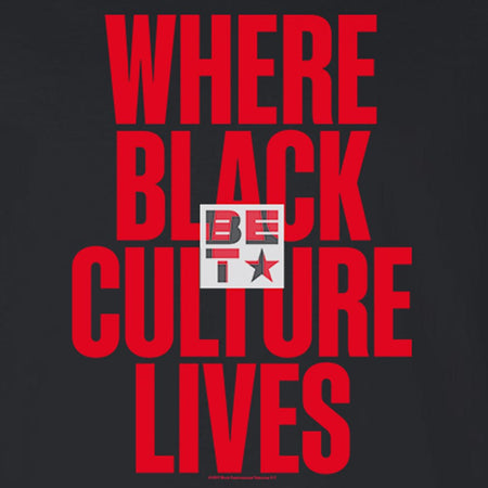 BET Where Black Culture Lives Adult Premium Long Sleeve T - Shirt - Paramount Shop