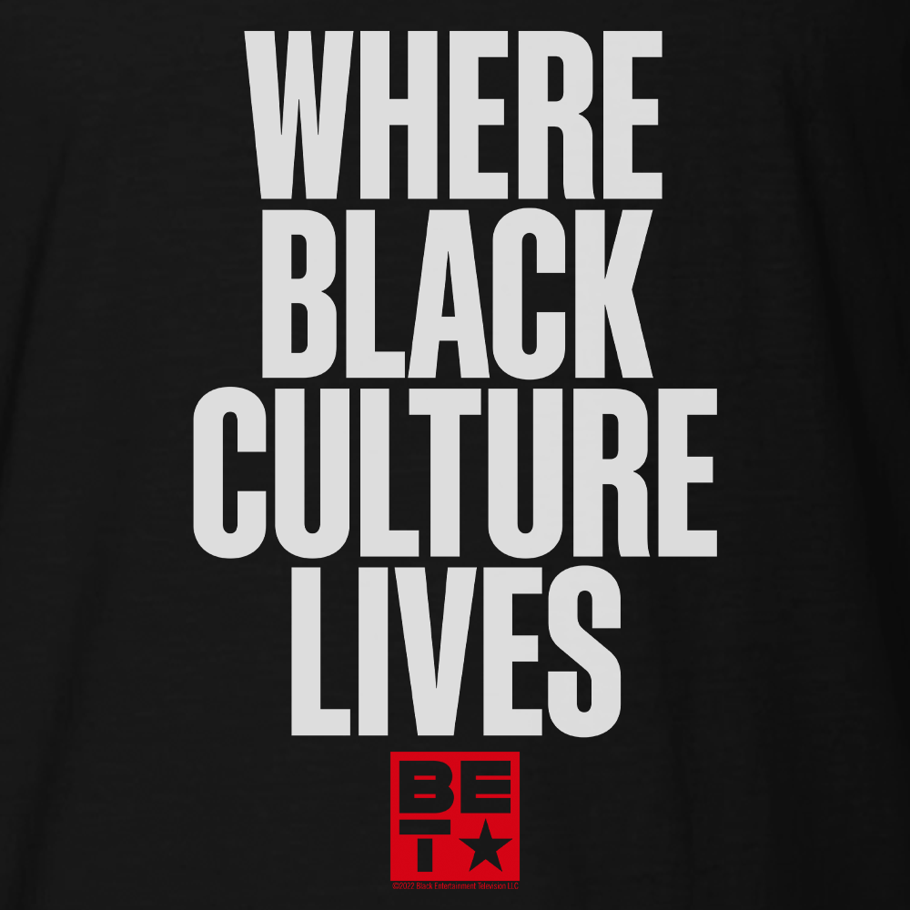 BET Where Black Culture Lives Adult Short Sleeve T - Shirt - Paramount Shop